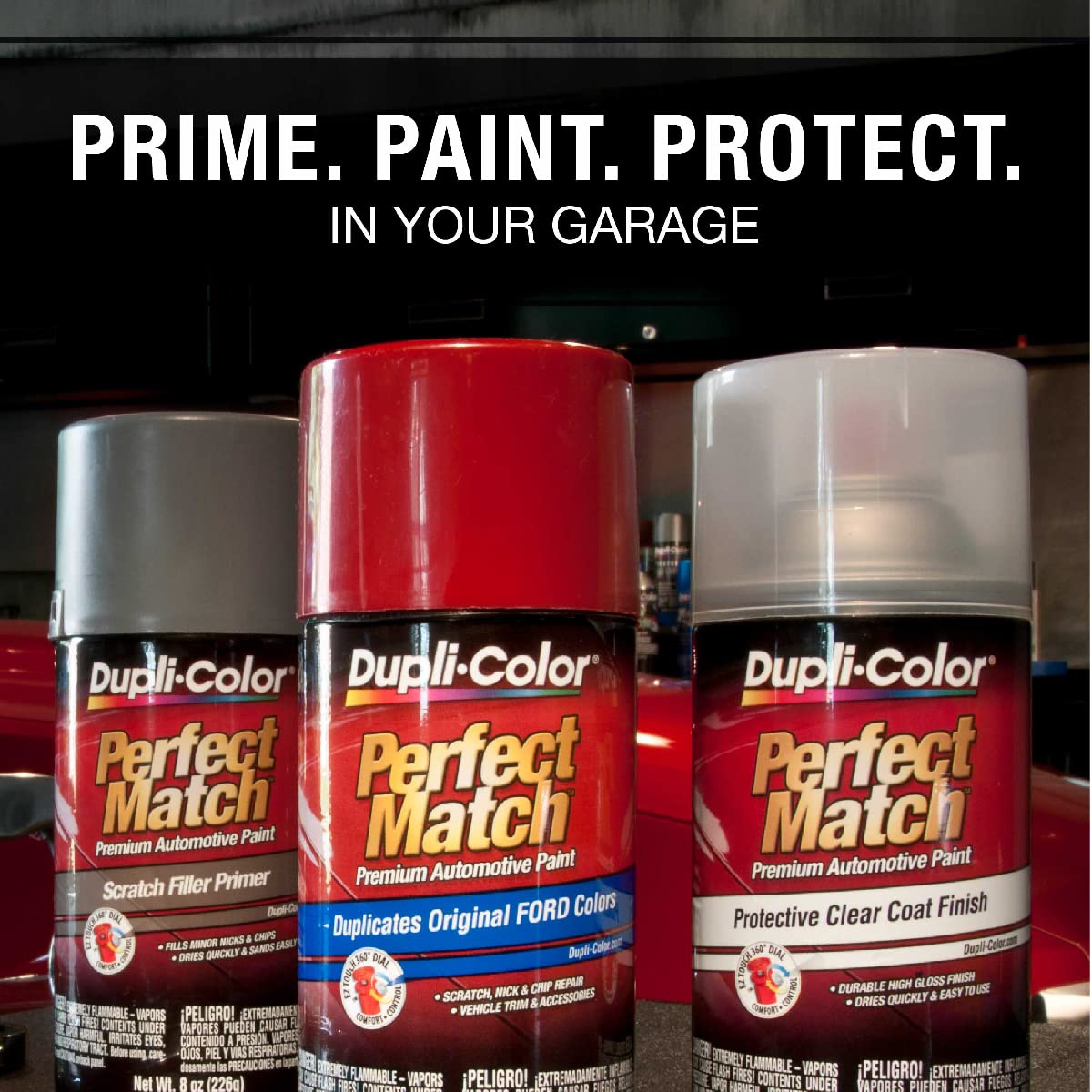 Dupli-Color EBTY15607-6PK Perfect Match Automotive Spray Paint