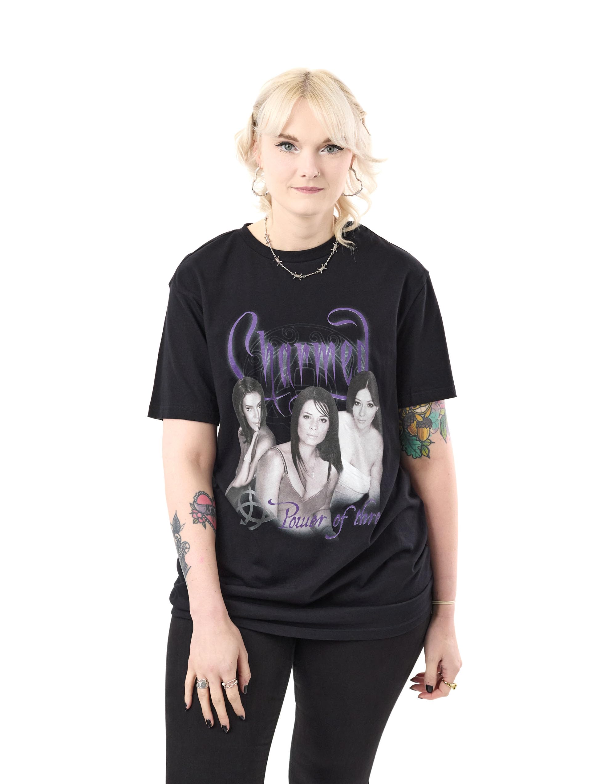 Charmed - Short Sleeved T-Shirt - Black - L