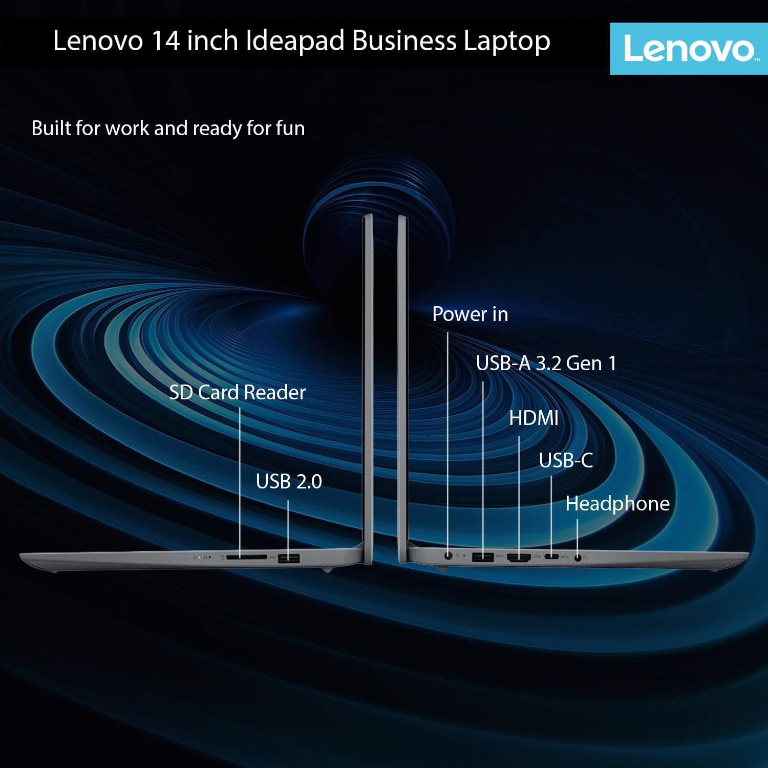 Lenovo IdeaPad Laptop with Microsoft Office, Intel High Performance CPU, 12GB RAM, 1TB Cloud & 256GB Storage, 11 Hour Battery, SD-Card Reader,Webcam + WiFi 6, Windows 11, WOWPC Recovery USB
