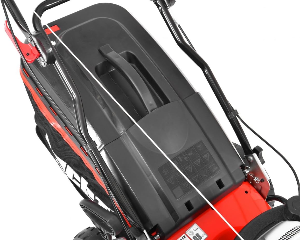 72-liter grass catcher of the Hecht 553 lawnmower