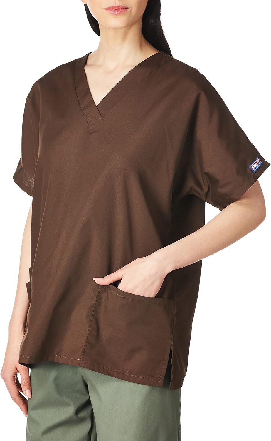 Scrubs for Women Workwear Originals V-Neck Top 4700 Small Chocolate