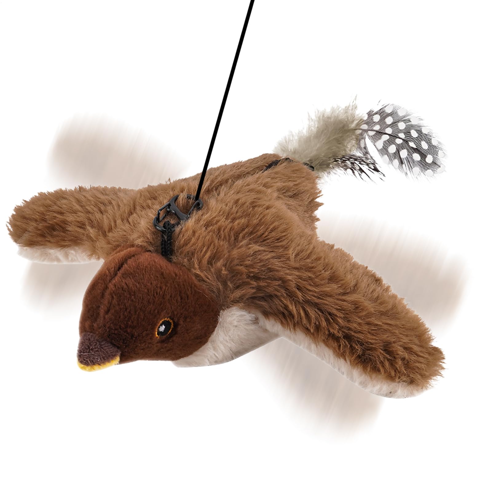 Jouet oiseau battant pour chat interactif télécommandé pour exercice de dentition en plein air