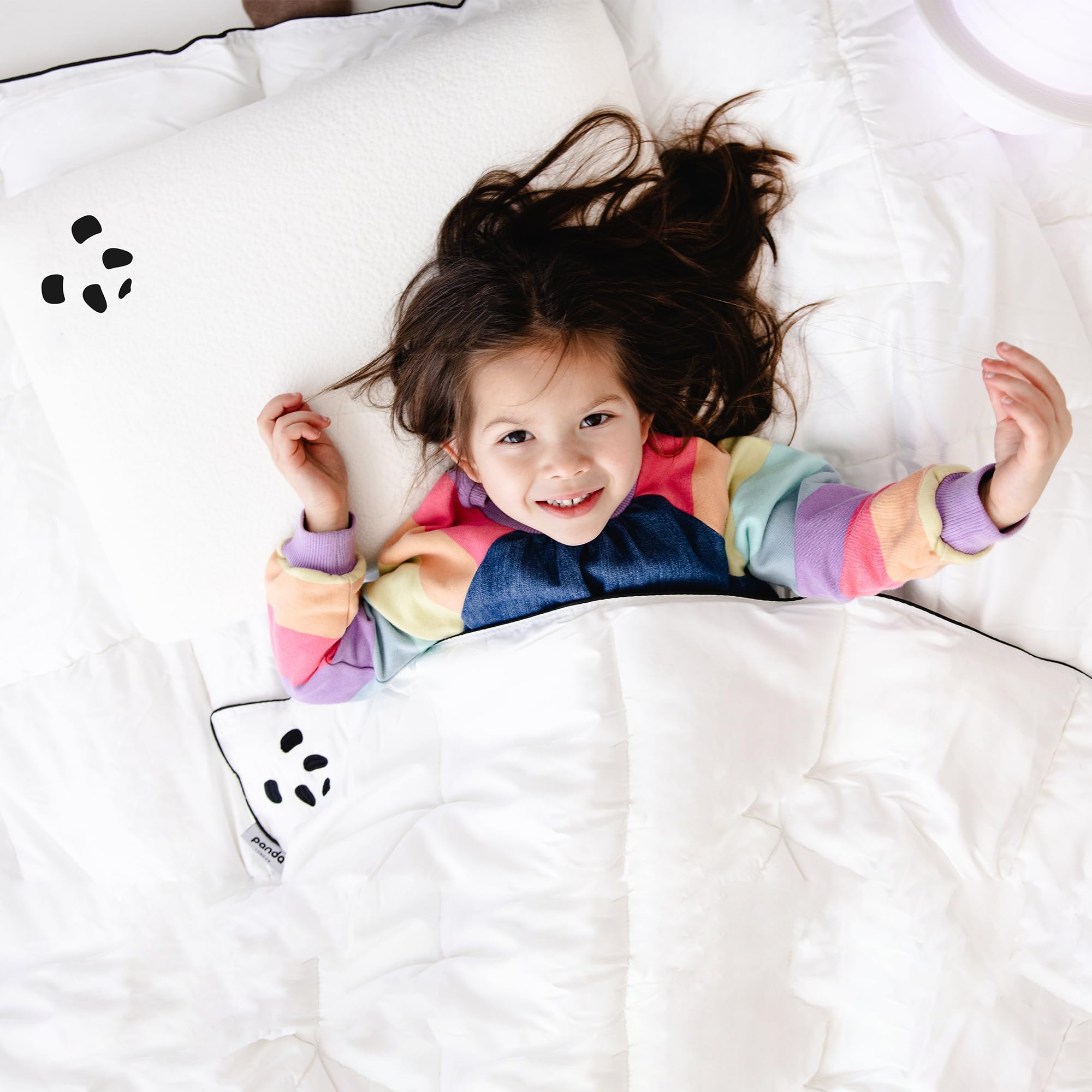 Panda Luxus-Kissen aus Memory-Schaum und Bambusfaser, für Kinder ab 4 Jahren