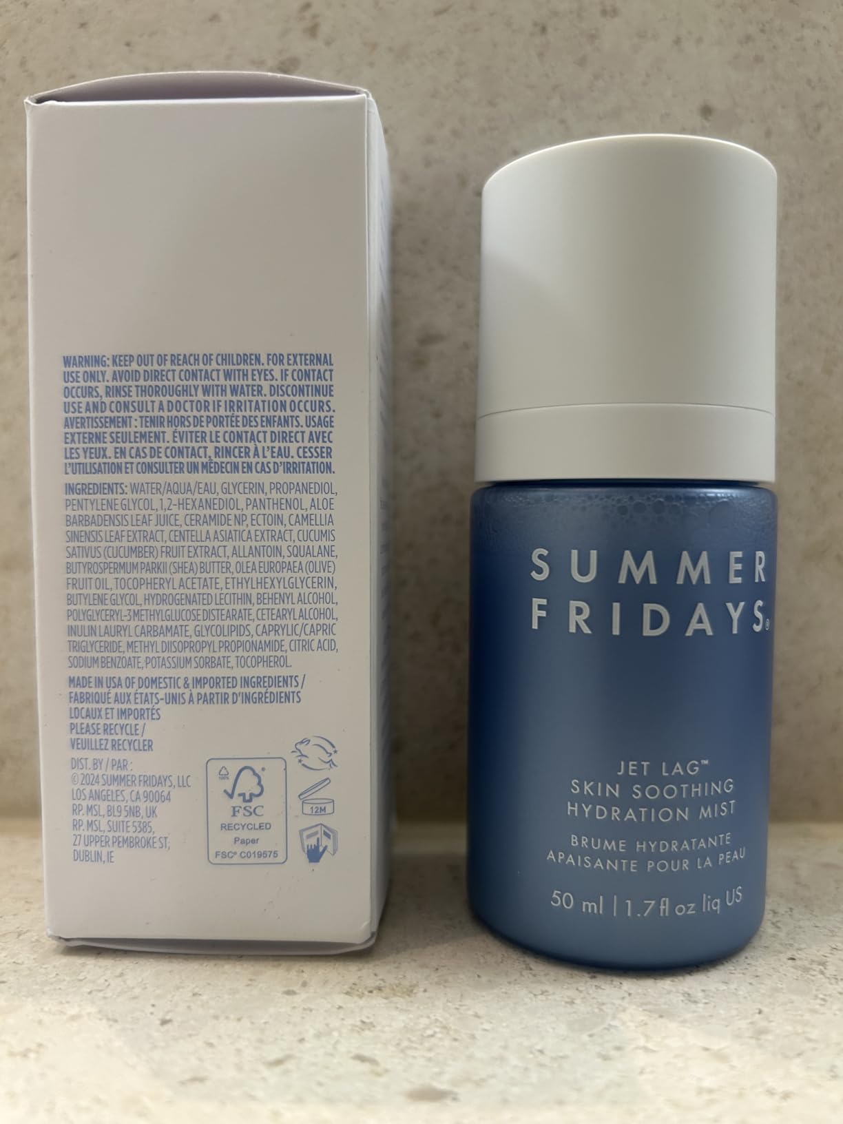 Jet Lag™ Skin Soothing Hydration Mist photo review