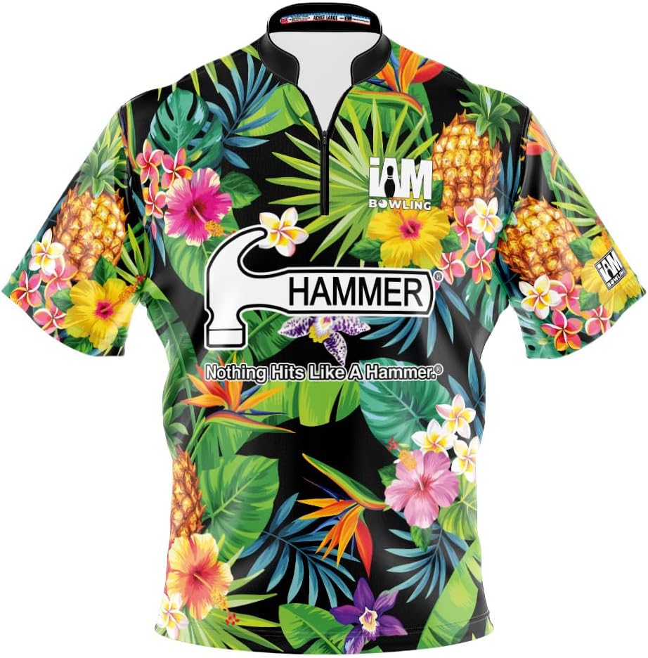 Logo Infusion Dye-Sublimated Bowling Jersey (Sash Collar) - I AM Bowling Fun Design 2033-HM - Hammer