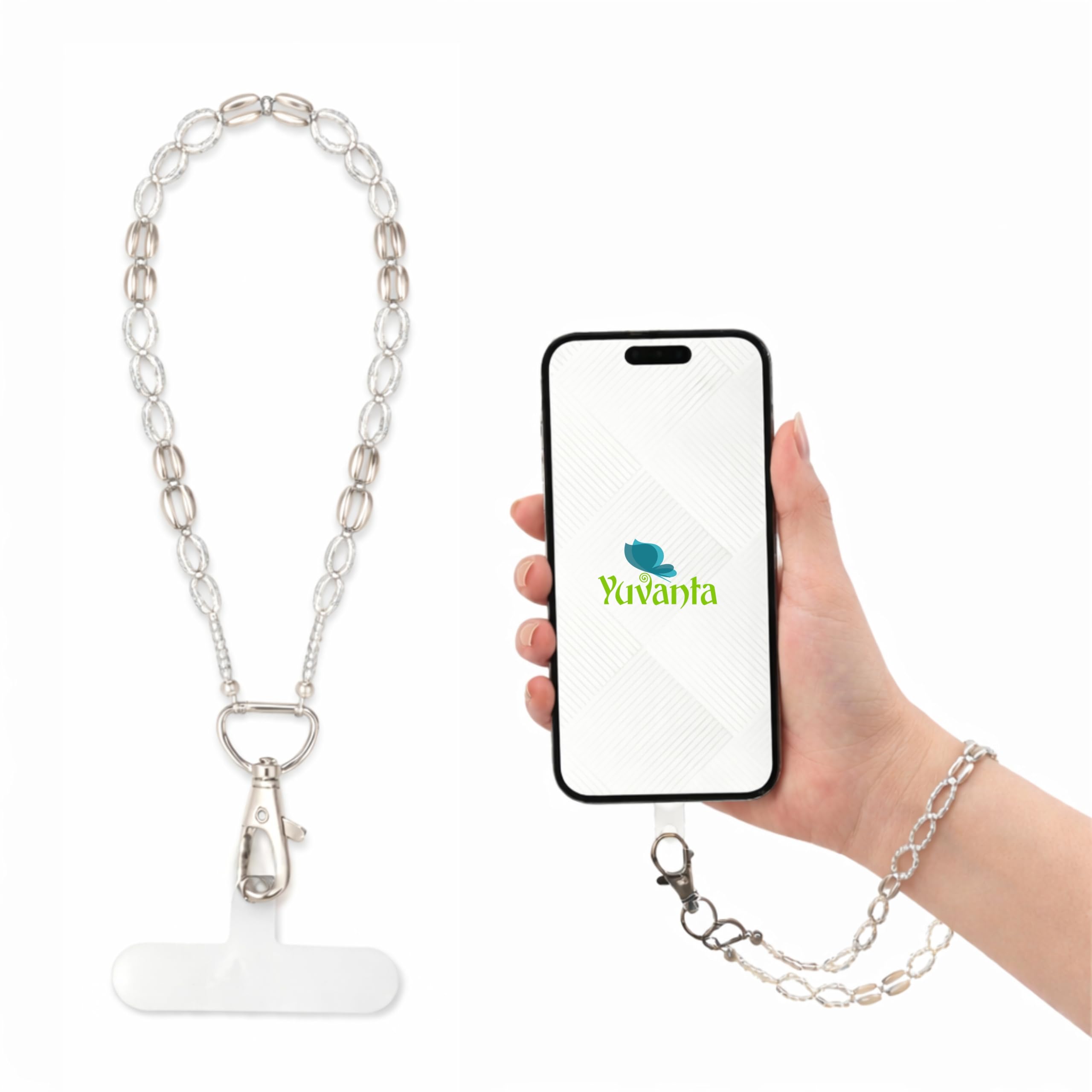 Handmade Beaded Phone Wrist Lanyard – 11 Inch Strong Metal Hook, Anti-Drop Wrist Strap for Mobile Cases, Keys & ID Cards, Stylish Lightweight Mobile Wrist Lanyard-image-38