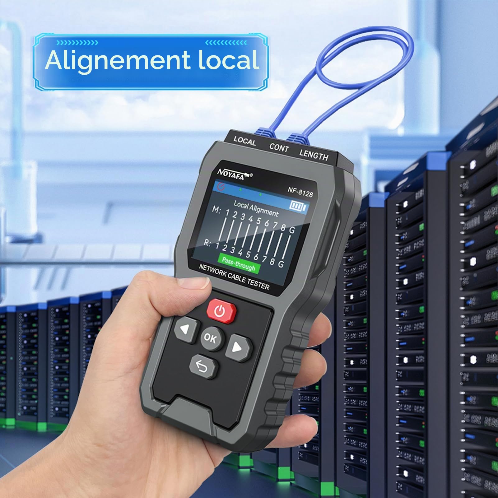Testeur de câbles réseau, testeur de câbles Ethernet pour CAT5 et CAT6, traceur de câbles avec port RJ45