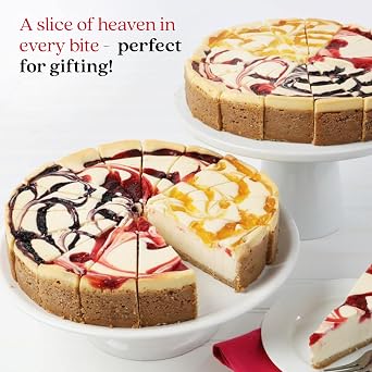 Davids Cookies Cheesecakes Creamy, Classic Bakery Dessert Perfect for Any Occasion Great Gift Idea for Women, Men, and Kids for Delivery Fruit (10, 16 pcs)