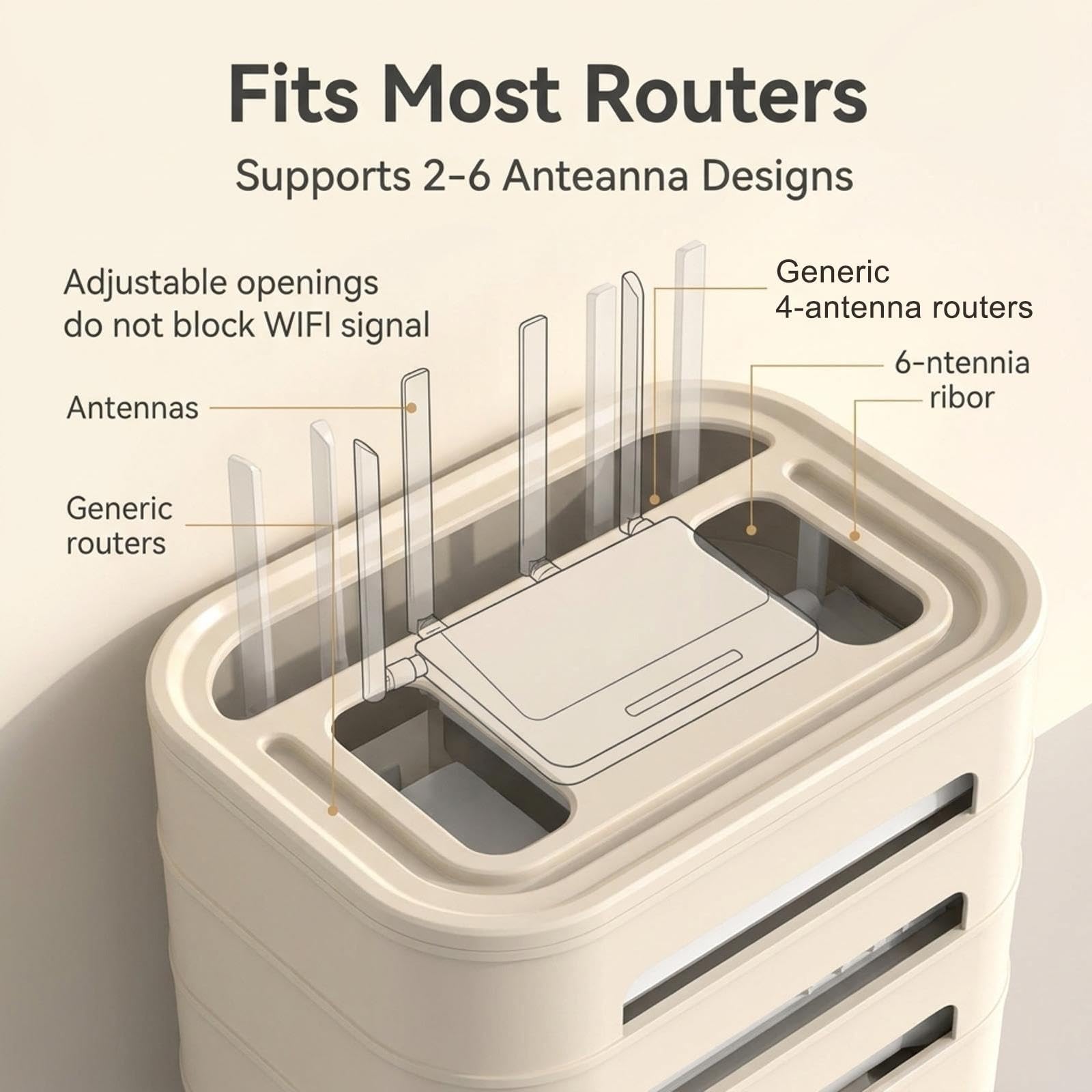 Schowek na Router Stacjonarny,Schowek na Router Wi-Fi,Szafka Multimedialna