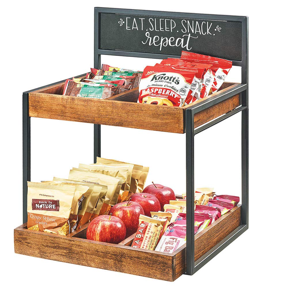 Chalkboard Merchandiser by CAL-MIL – 18.0 " L X18.0 " W X22.0 " H, Metal, Brown, Model 3607-13