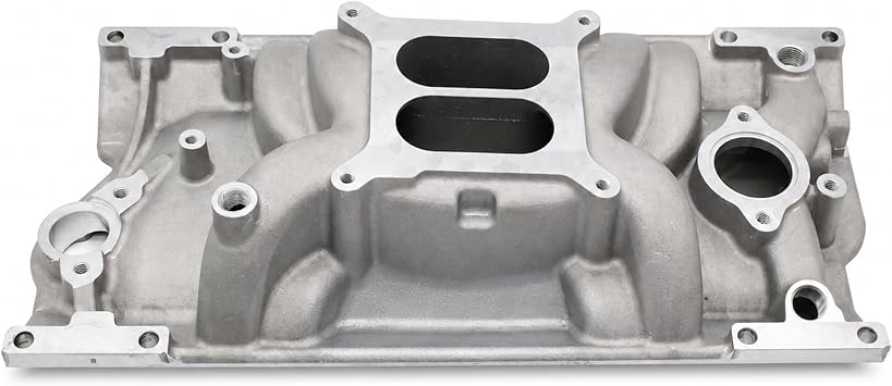 Aluminum Intake Manifold Vortec Dual Plane Replacement for Chevy 1997-up SBC Small Block 327 350 383