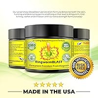 Vista 7 de Ringworm Relief Fast Cream Ointment Dermatologist & Lab Tested Better Than Shampoo Adults and Kids Natural Extra Strength No Paraben No Chemicals