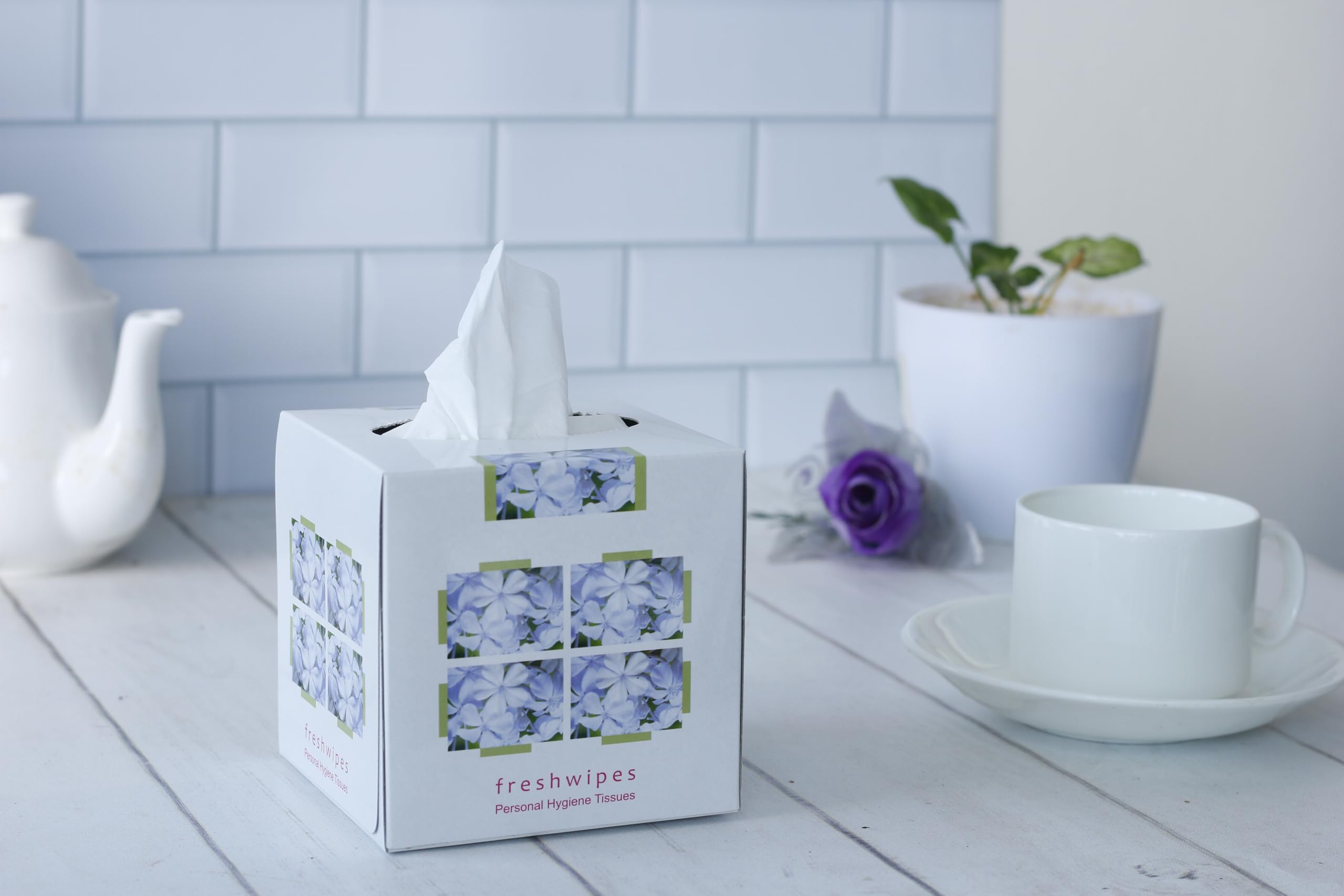 Kosher White Cube Face Tissue Box, 2 Ply, 80 Pulls in Each, Pack of 8 (Total 640 Pulls)-image-0