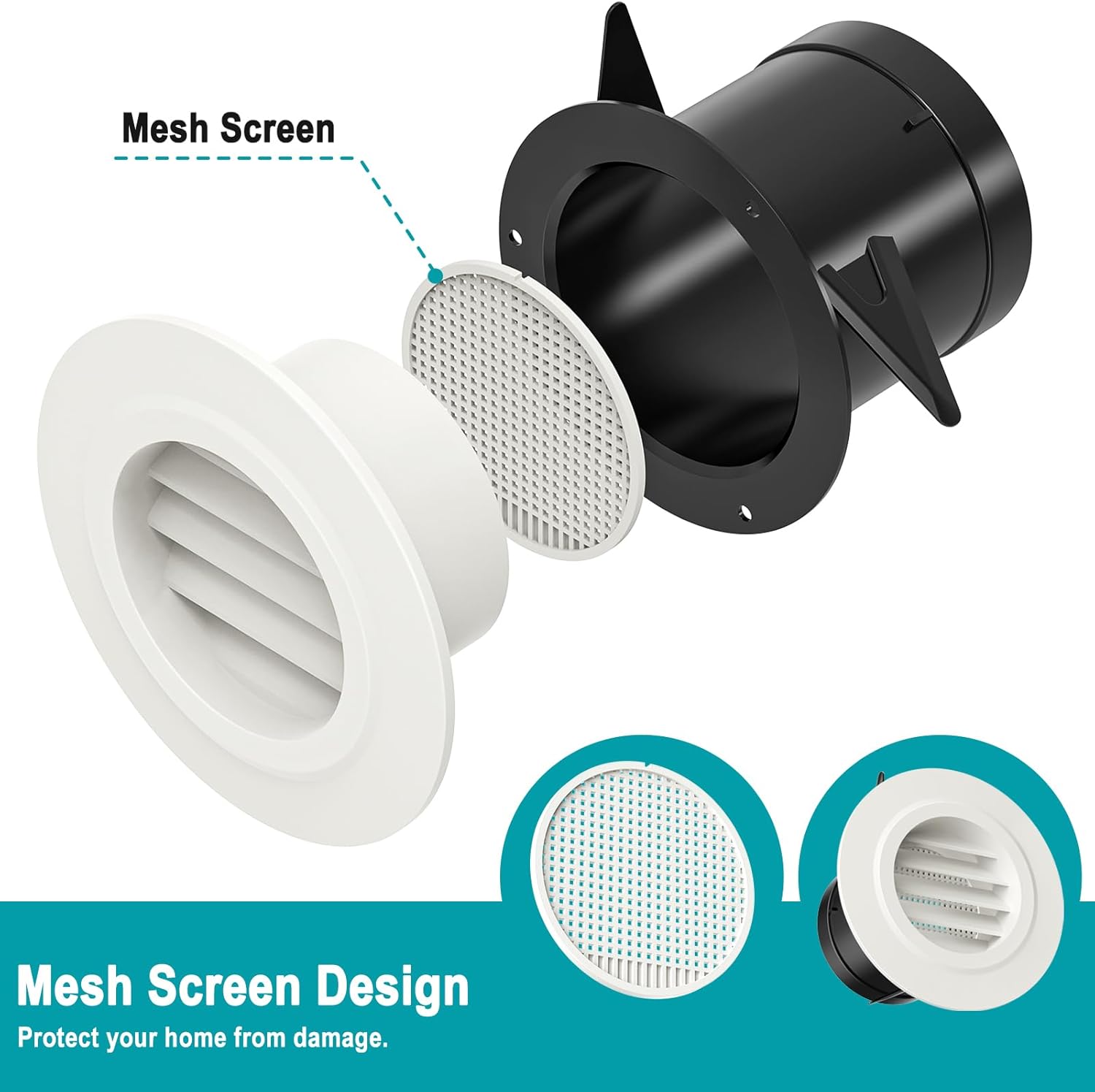 HG Power 3 Inch Duct Hose and 3 Inch Soffit Vents