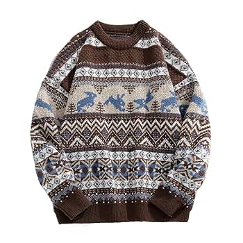●新品●大人気NKNIT♡pattern pullover sweat⓪size Amazon.com: Niiyyjj Men's Streetwear Hip Hop Couple's