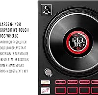 Vista 4 de Paquete de Controlador de DJ - Set de DJ con 4 Decks, Mezclador de DJ, Interfaz de Audio, Pantallas de Rueda Jog, FX y Auriculares de DJ - Numark