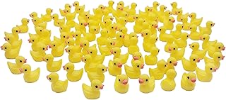 Sponsored Ad - 100 Pcs Resin Duck Miniature Slime Charms Mini Duckies for Crafts, Succulent Planter, Moss Landscape DIY Te...