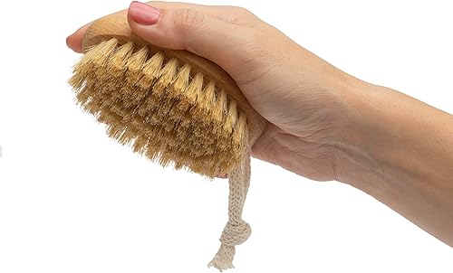 Dry Brushing Body Brush Set - Exfoliating Shower Scrubber(Large 15")