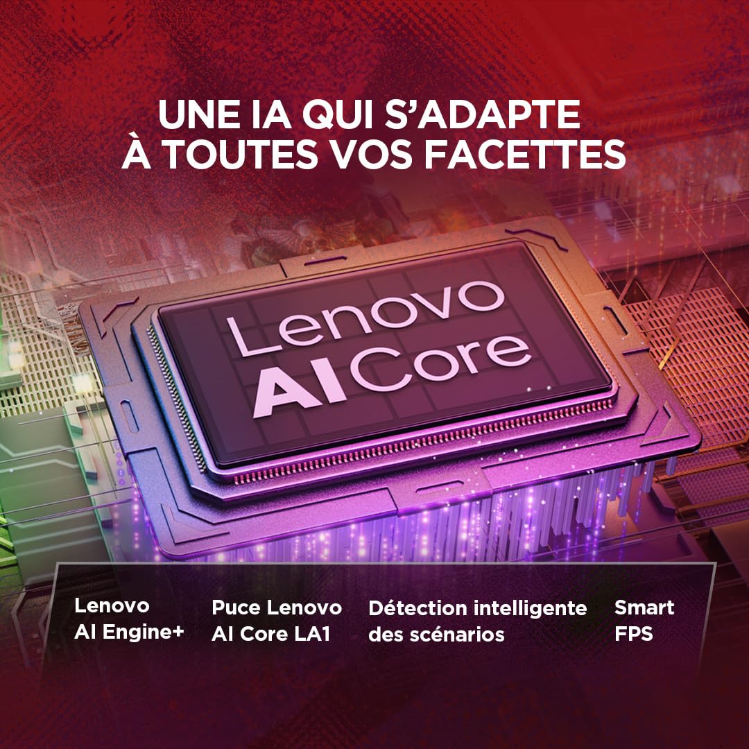 Lenovo Legion 5a 15AHP11 - Ordinateur Portable Gaming 15.3'' OLED 165Hz (AMD Ryzen 7 250, RAM 16Go, SSD 512Go, NVIDIA RTX 5060 8Go, Windows 11 Home) Clavier 1 Zone rétroéclairé AZERTY Français - Noir
