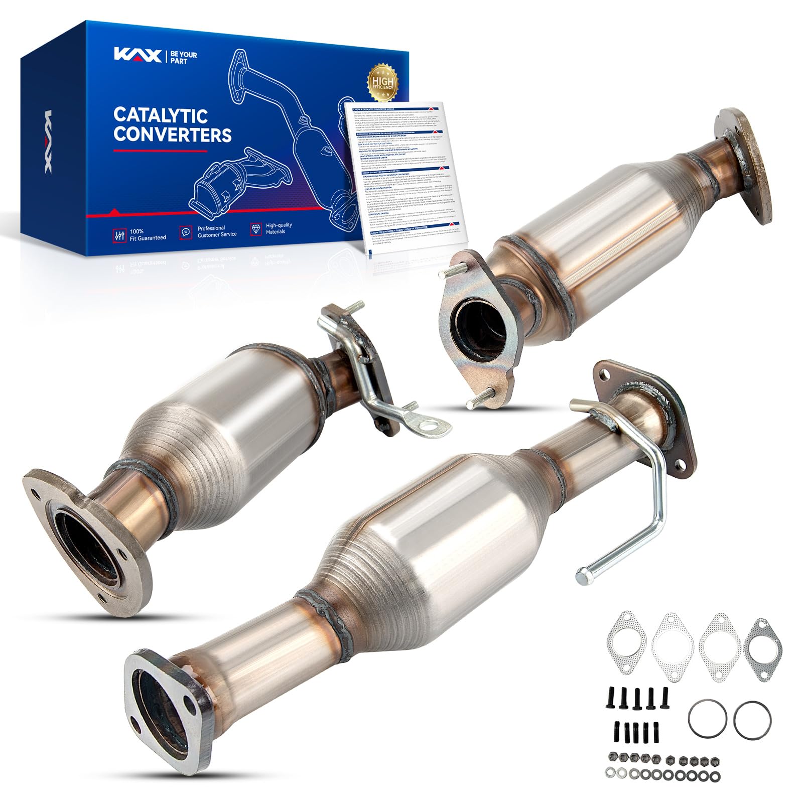 KAX Catalytic Converter Fit for Chevrolet, GMC, Buick, Saturn 2009-2017 Traverse, 2009-2016 Acadia, 2009-2017 Enclave, 2009-2010 Outlook 3.6L OE# 16574, 16709, 50477, 50457, 50456 (EPA Compliant)-image-23