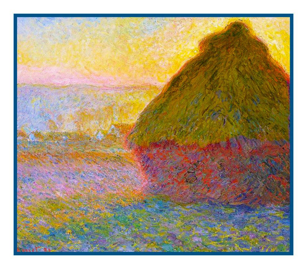 Orenco Originals Haystack at Giverny by Claude Monet Counted Cross Stitch Pattern