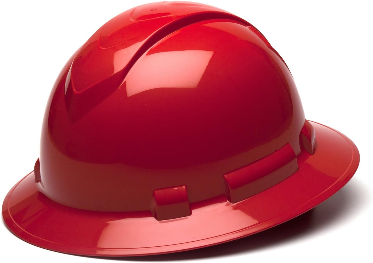 Pyramex Ridgeline Full Brim Hard Hat 6 Point Ratchet White