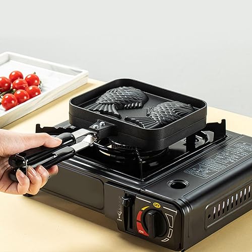Miniatura 5 de Moldes japoneses para hacer waffles Taiyaki, moldes de aluminio antiadherentes para tartas en forma de pescado para hornear en el hogar molde de