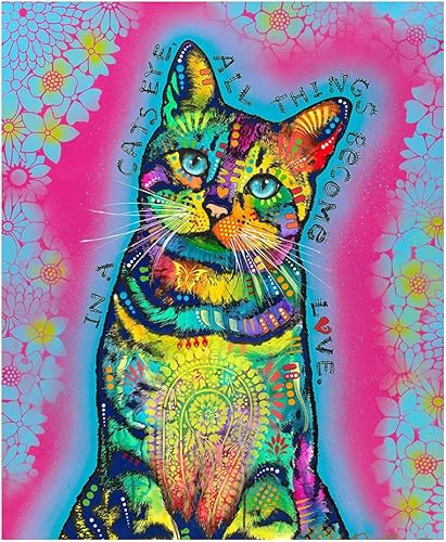 Miniatura 8 de Dawhud Direct Manta de gato de 50 x 60 pulgadas Dean Russo 9 Lives  Manta de forro polar de felpa para adultos y niños, suave y acogedora para la