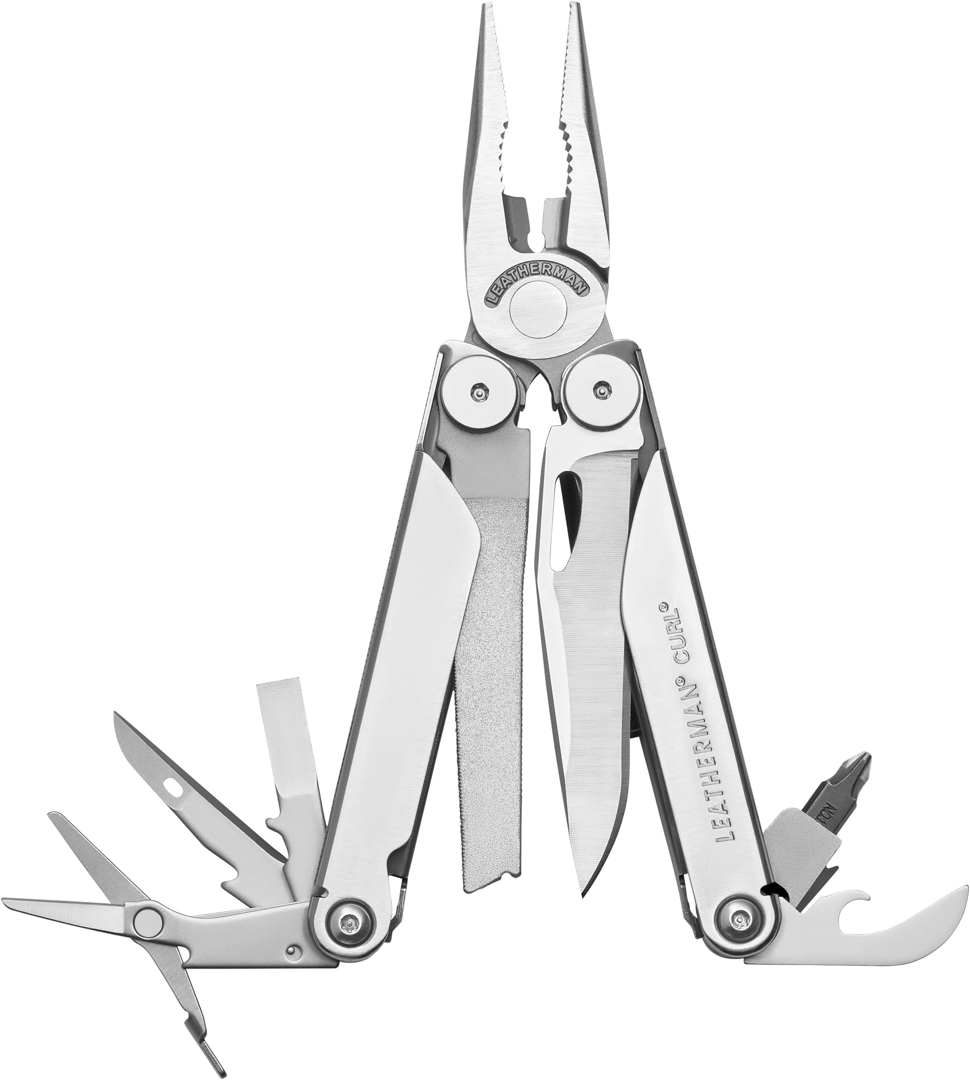 Curl Multi-Tool - 15 Tools for Outdoor & Camping, Stainless Steel