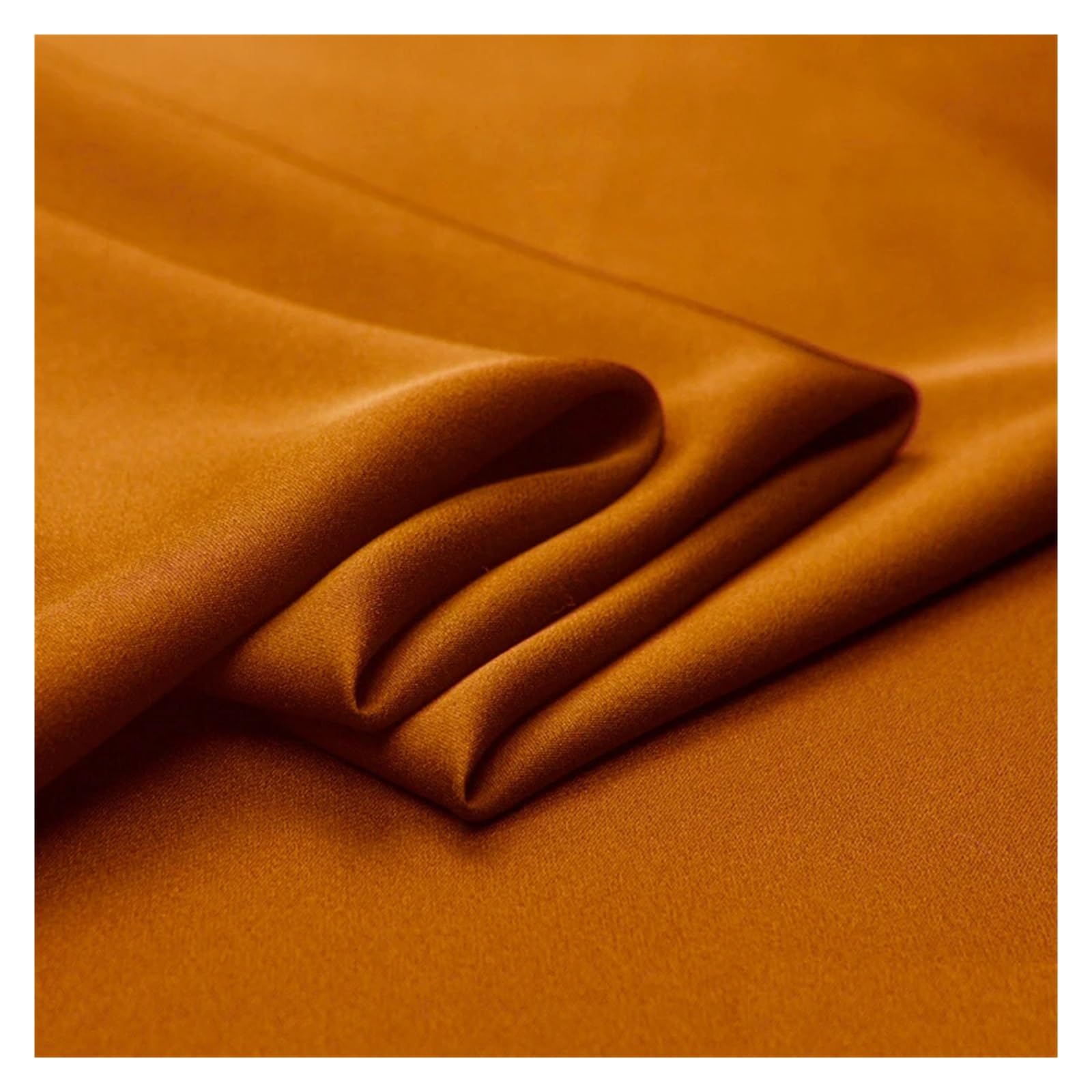 Tela de Raso Satin Georgette doble de seda elástica (90% seda, 10% elastano), 19 m/m, 140 cm (55"), tela for uniformes y pantalones de vestir for dama.(Natural white)