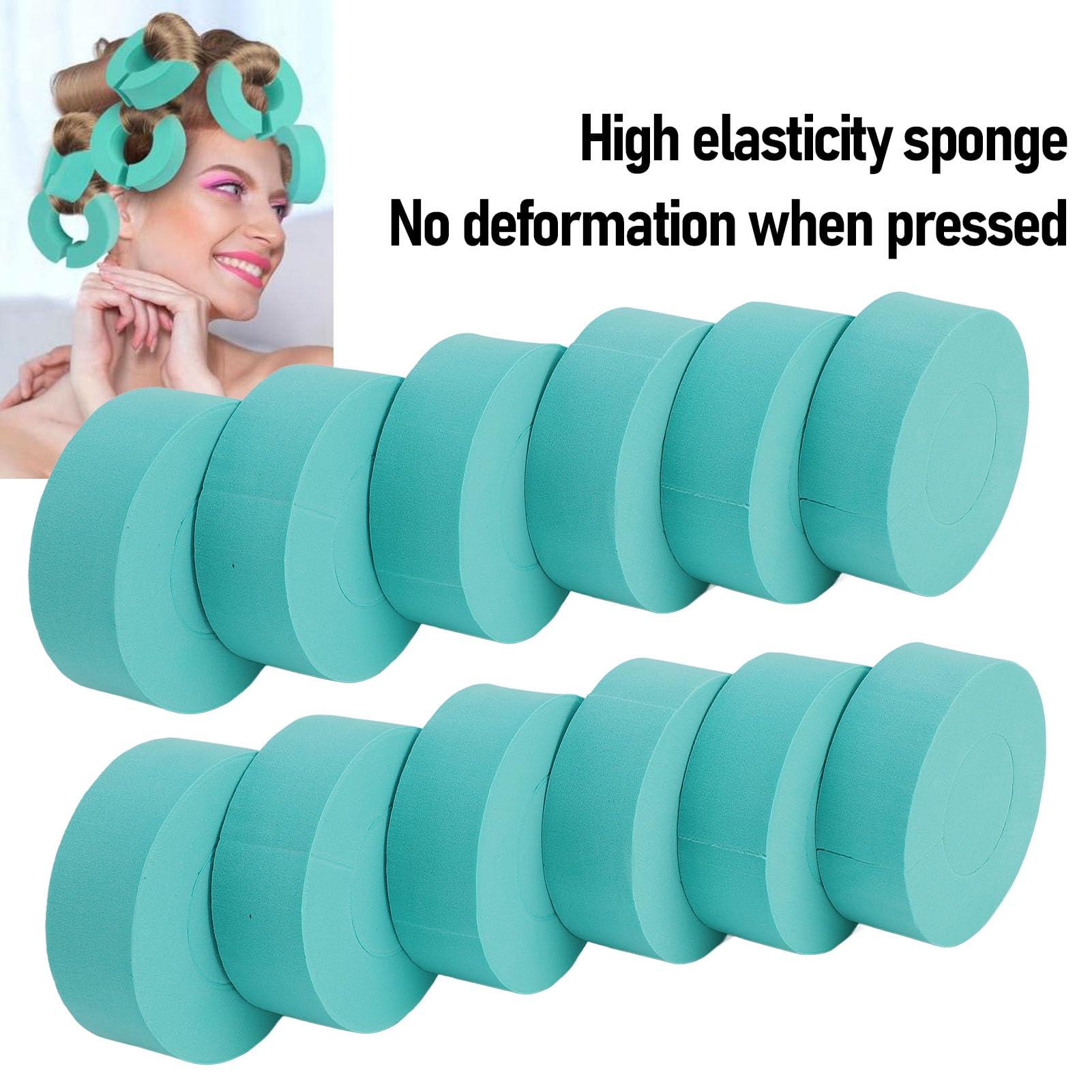 C Shape Heatless Curlers 12pcs Sponge C Shape Hair Curlers Hair Styling Curlers Heatless Curlers for Women Girls