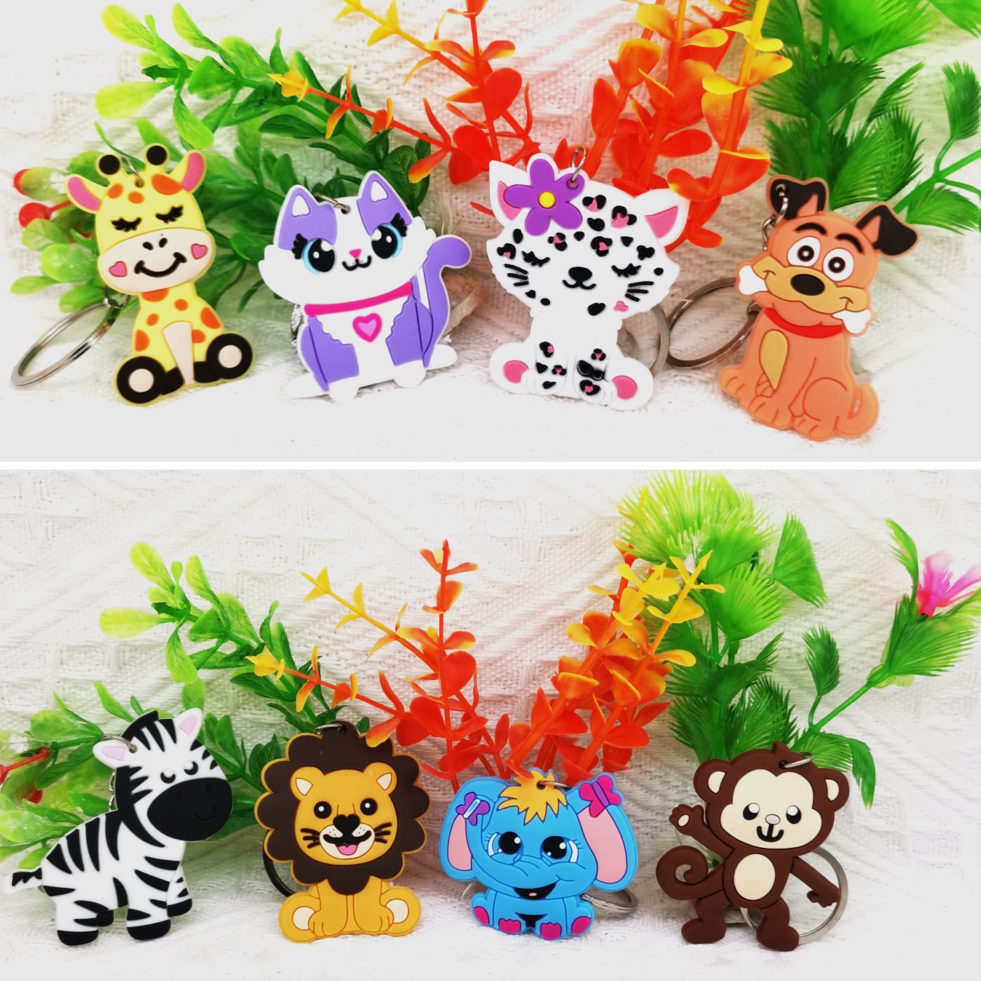 Porte-clés En Silicone Mignon Renard - Lot De 10 Pour Enfants, Cadeaux, Récompenses Scolaires