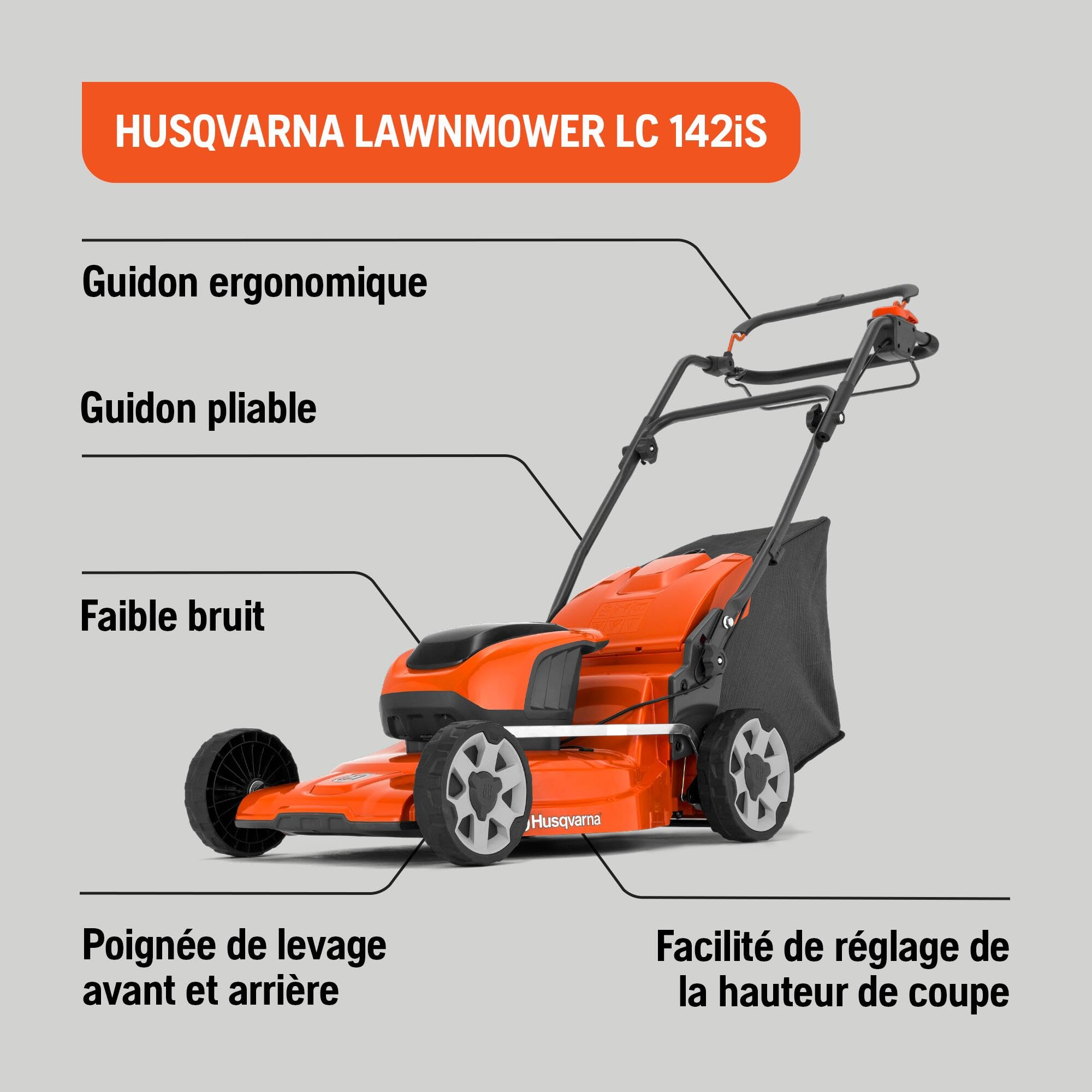 Husqvarna LC 142iS Accu Grasmaaier - Actie Set