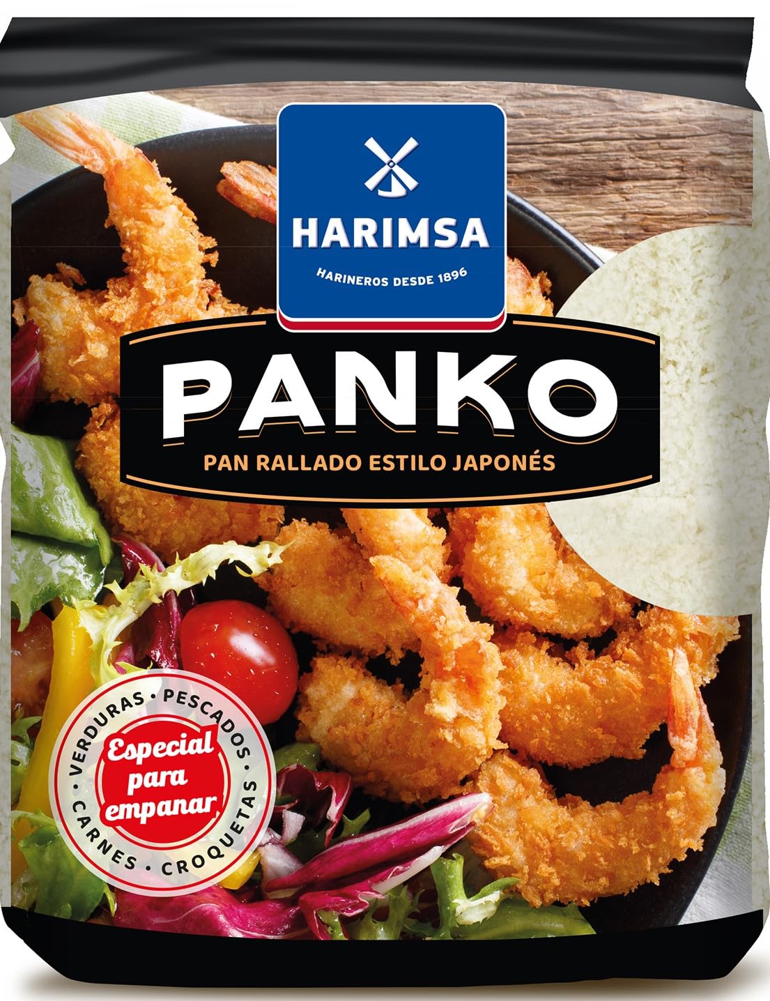 Panko HARIMSA Pan Japonés Tradicional Harina de Trigo Agua Levadura Sal