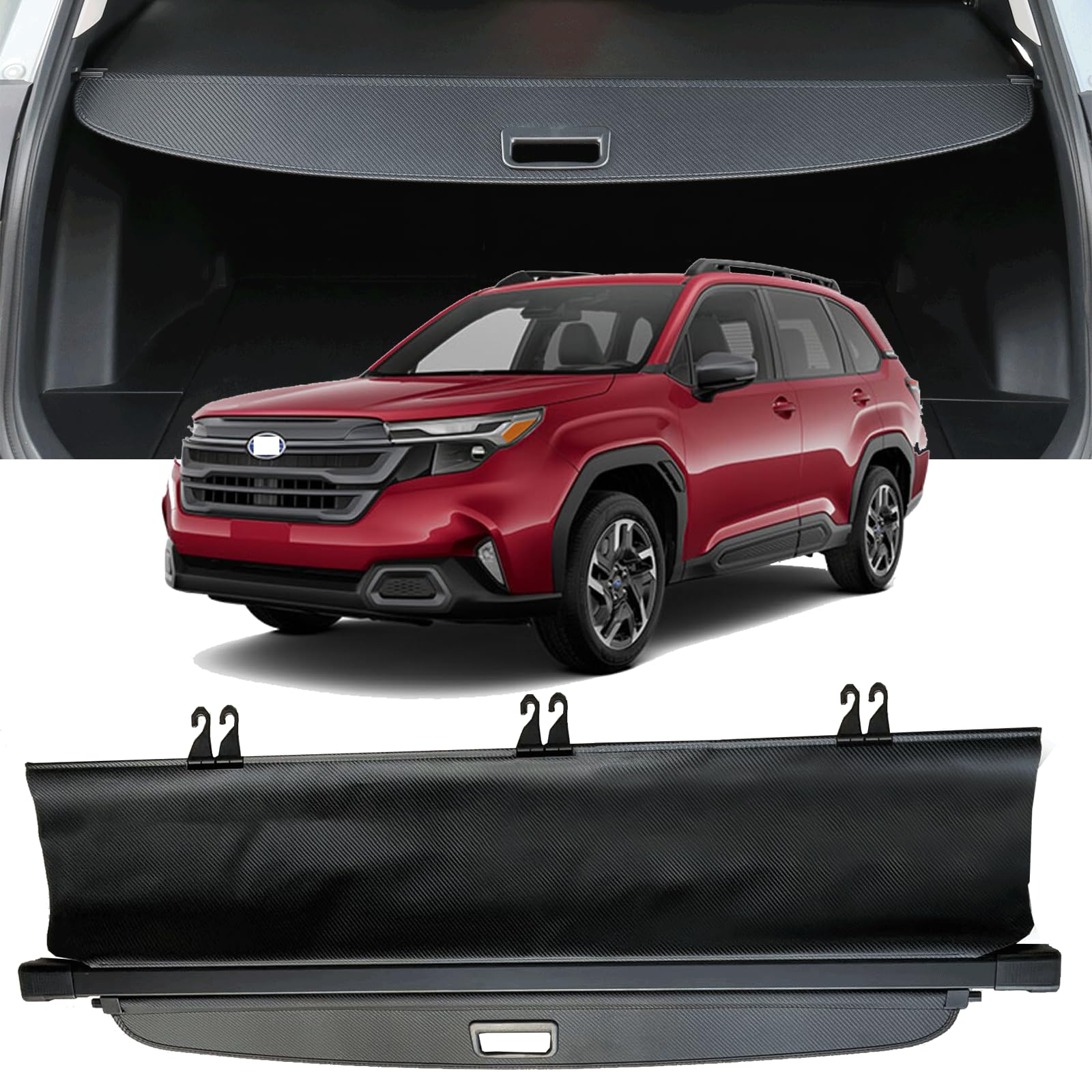cargo cover compatible with 2025 2026 subaru forester accessories retractable rear trunk cover trunk security cover shielding shade 2025 subaru forester cargo cover