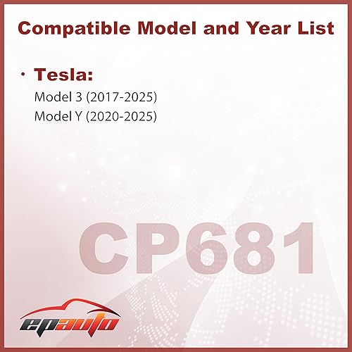 Miniatura 2 de EPAuto CP681 (1107681-00-A) Filtro de aire de cabina HVAC prémium con carbón activado, repuesto para Tesla Model 3 (2017-2025), modelo Y (2020-2025)