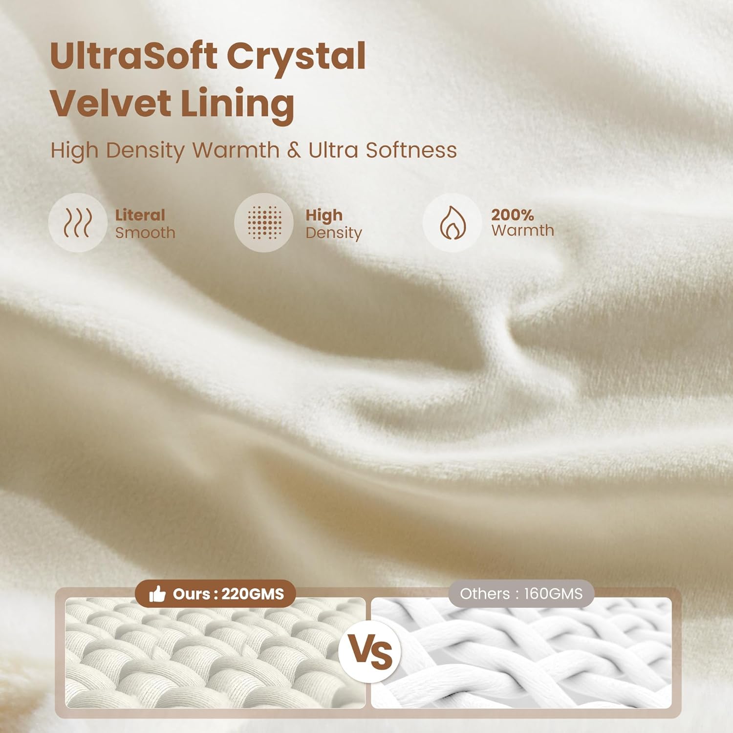 Sophia & William Valentine Day Cream White Faux Rabbit Fur Throw Blanket, Micro Mink Dual-Sided Cozy Soft Blankets, Plush Fuzzy Fluffy Blanket for Couch Bed Sofa, Machine Washable, Twin(60" x 80") - Image 7