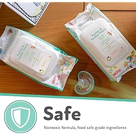 Dr. Talbot\'s Pacifier and Teether Wipes Naturally Inspired with Citroganix, Vanilla Milk, 48 Count, 1 Pack