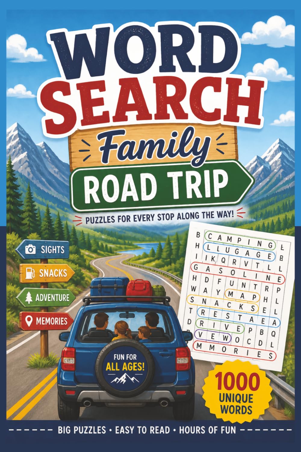 Family Road Trip Word Search: Fun, Relaxing, and Screen-Free Entertainment for Travel Lovers