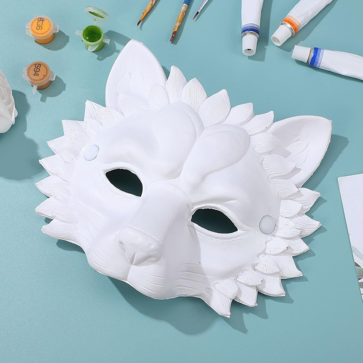 NUOBESTY Lion Mask Animal Half Mask Novelty Halloween Masquerade Cosplay Costume Prop for Halloween Party Supplies - Image 9