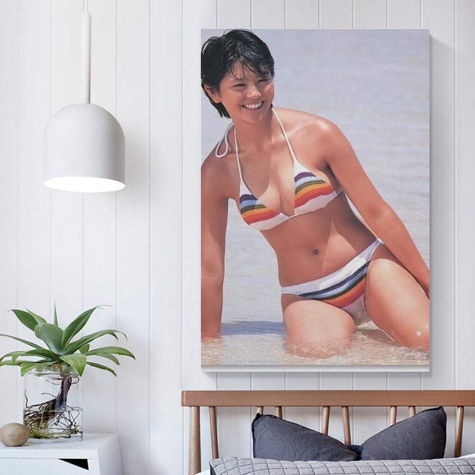 Amazon.co.jp: 小泉今日子写真ビキニ水着壁絵写真ポスター1 キャンバス