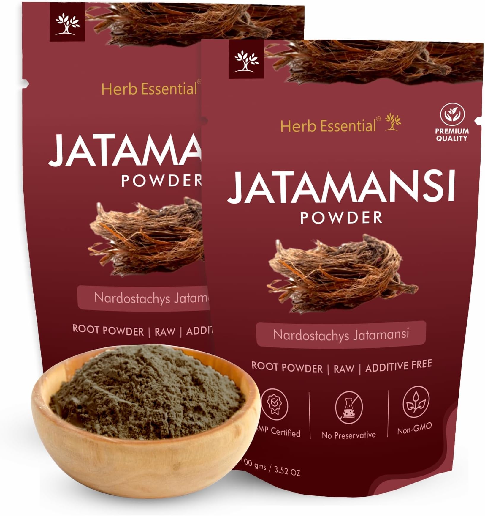 Jatamansi Root Powder, 100g(Pack of 2) | Promotes Hair Growth | For Strong, Shiny, and Silky Hair | For Dandruff & Spilt Ends Free Hair | Moisturizes Scalp | 100% Pure and Natural 200g