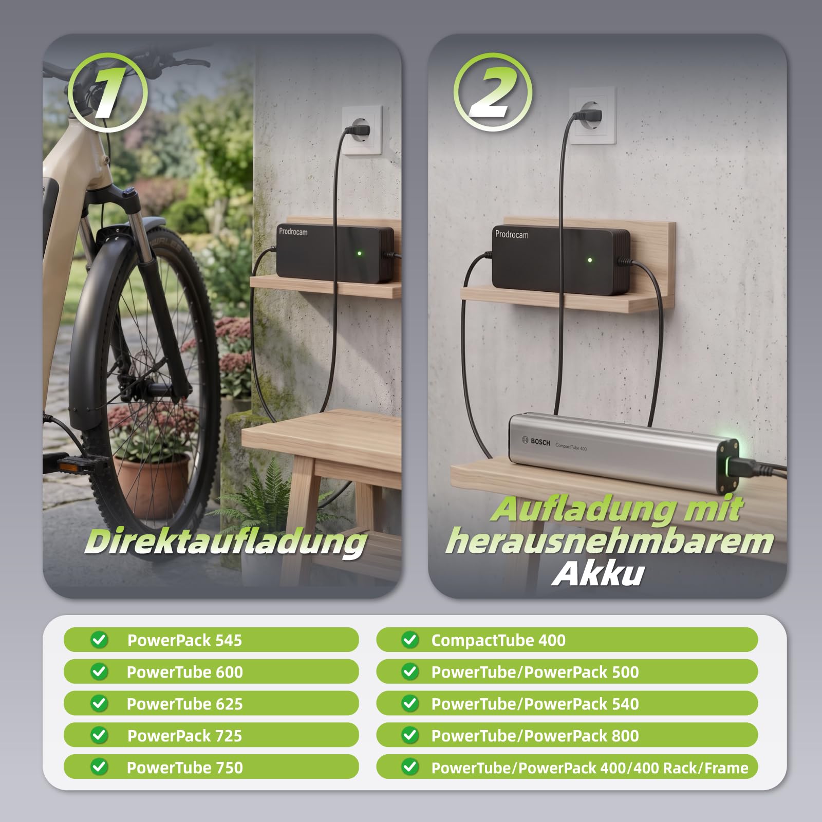 42V 4A E-Bike Ladegerät für Bosch Performance und Active Line