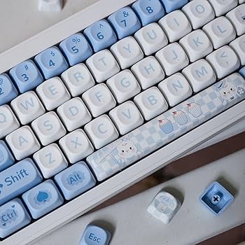 Amazon.com: SUEHIODHY PBT Alice Rabbit Keycaps Set MOA