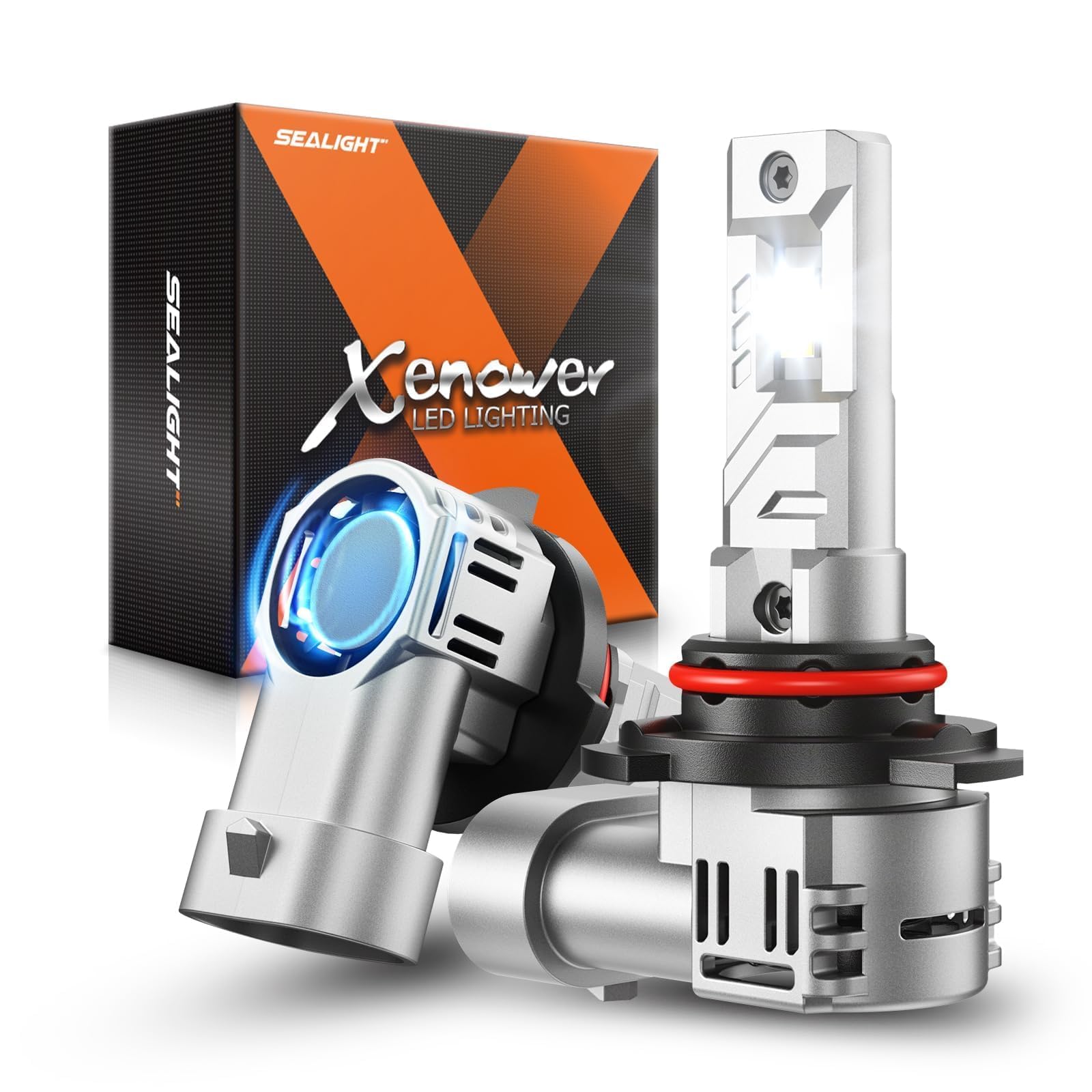 SEALIGHT 9012 Fog Lights Bulb - 30000LM, 6500K Cool White, Plug & Play, Pack Of 2