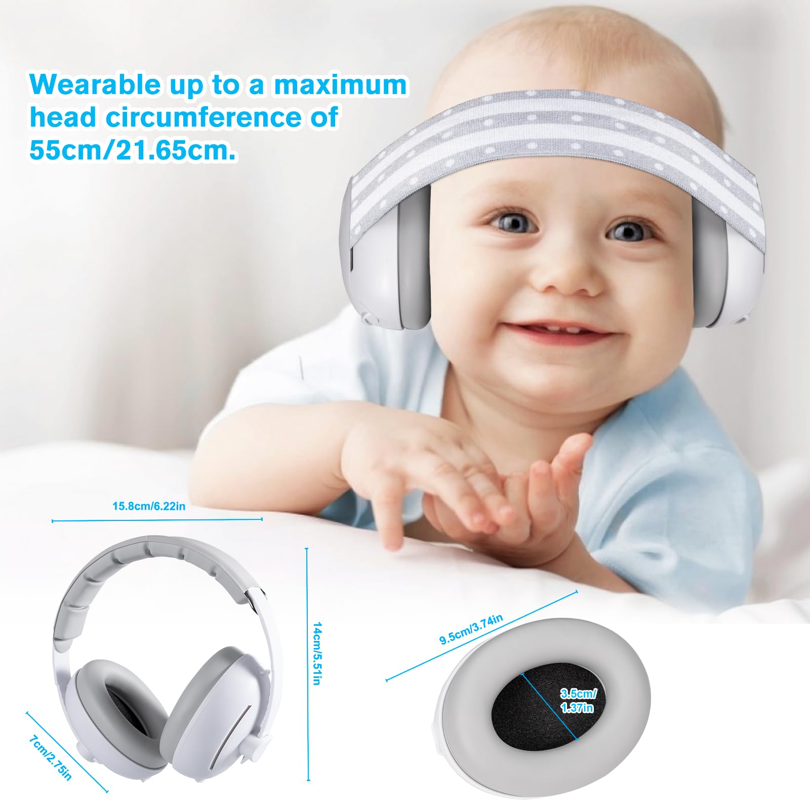 Carehabi Ohrenschützer Orejeras Unisex bebé