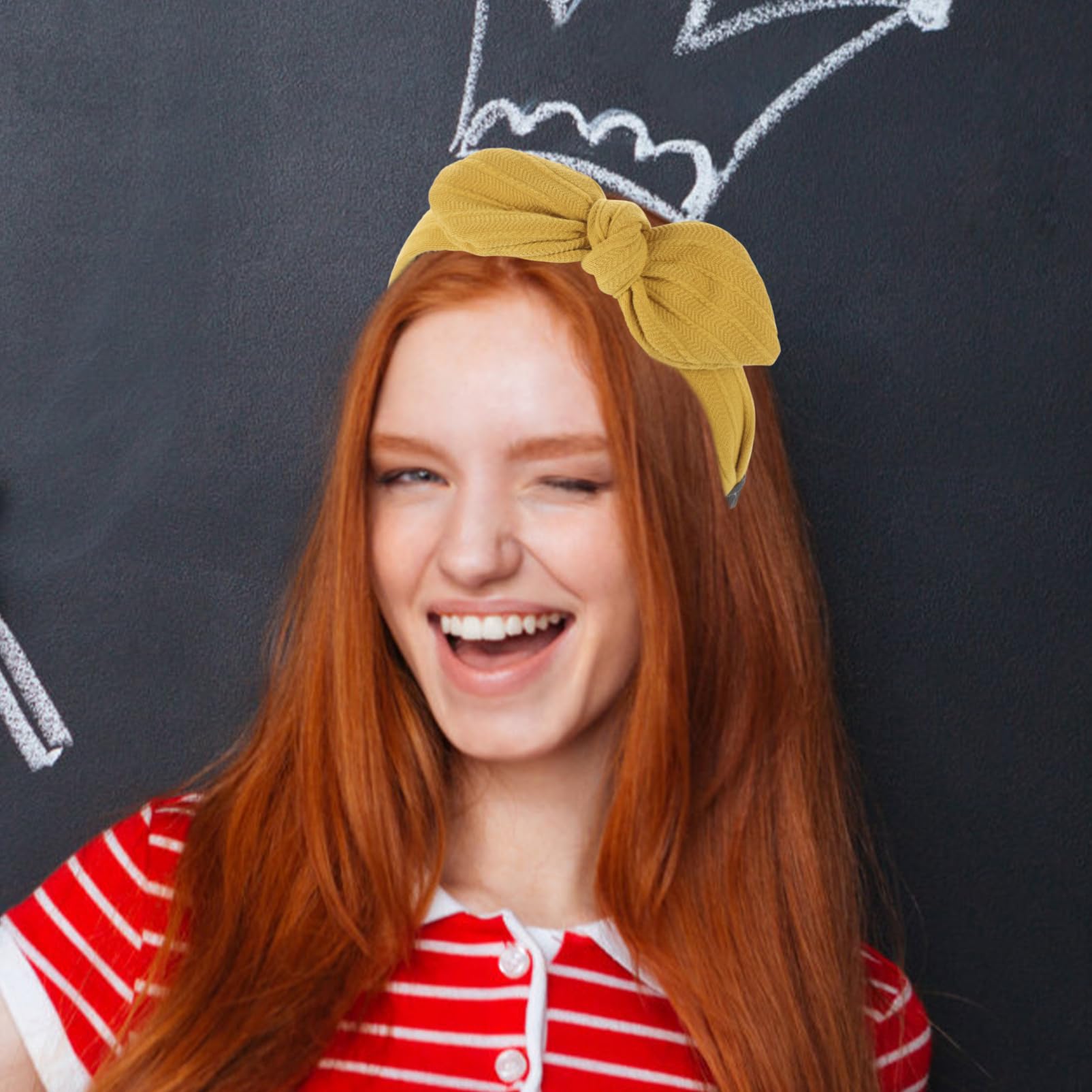 6pezzi Cerchietto Con Nodo Per Donna in Fascia Larga Per Capelli Accessori Autunnali Adatti Per Feste Lavoro e Scuola