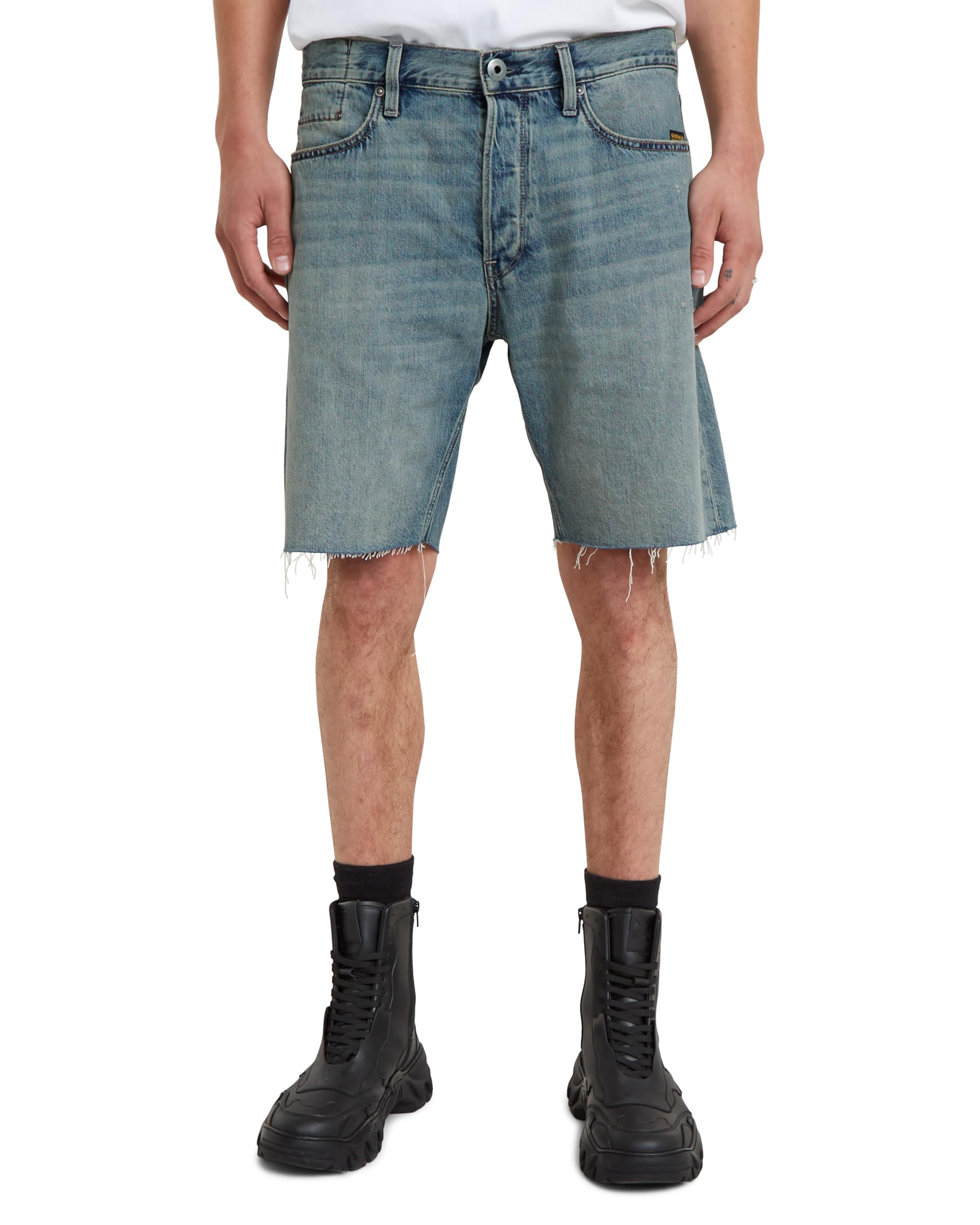 G-Star Men's Dakota Shorts Clean Edge, Blue (antique faded ripped laguna D24411-D536-G355), 27