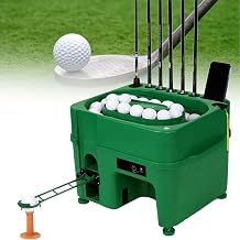 Automatic Golf Ball Dispenser Machine,Golf Ball Tee Up Machin with Club Organizer,5000MAH 40 Golf Balls Driver with Height Adjustable,for Indoor, Outdoor Training