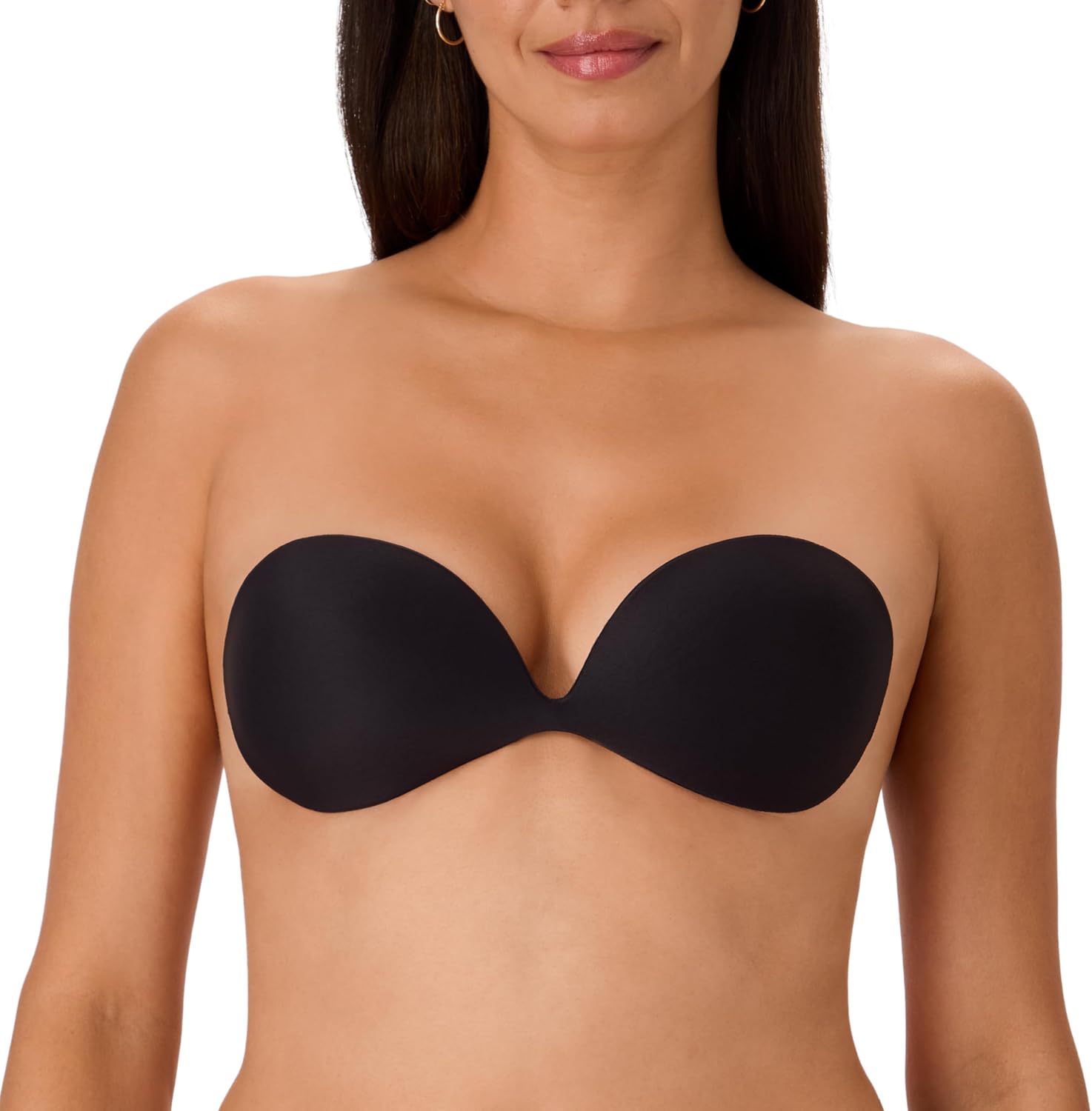 Maidenform Women's Adhesive Bra, Invisible Reusable Sticky Bras for Women, Strapless, Sweat & Water Resistant